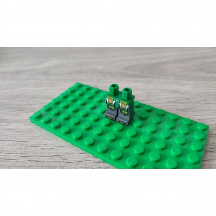 Hanches et jambes gris bleuâtre foncé avec circuits orange et or 6125050 pièce détachée Lego #C06