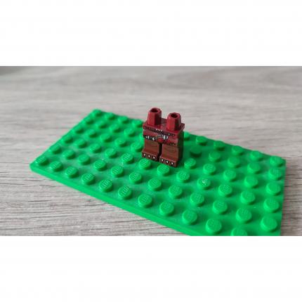 Hanches et jambes brun rougeâtre avec pagne rouge foncé 6023807 pièce détachée Lego #C06