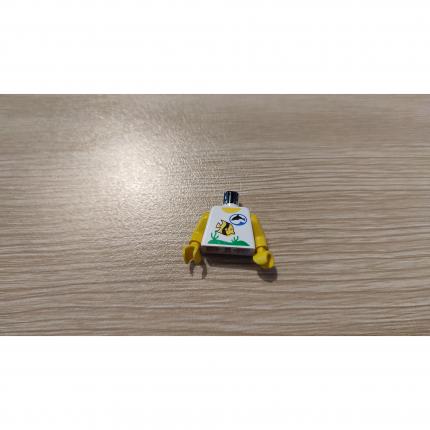 Torse dauphin logo et motif poisson pièce détachée personnage Lego #C21