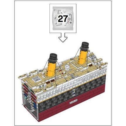 Sachet numéro 27 n°27 complet pour le set Lego Icons 10294 Le Titanic