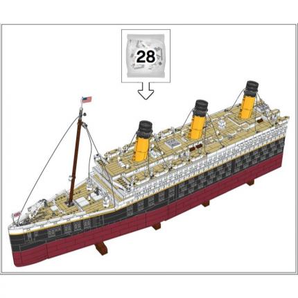 Sachet numéro 28 n°28 complet pour le set Lego Icons 10294 Le Titanic
