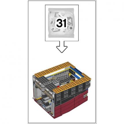 Sachet numéro 31 n°31 complet pour le set Lego Icons 10294 Le Titanic