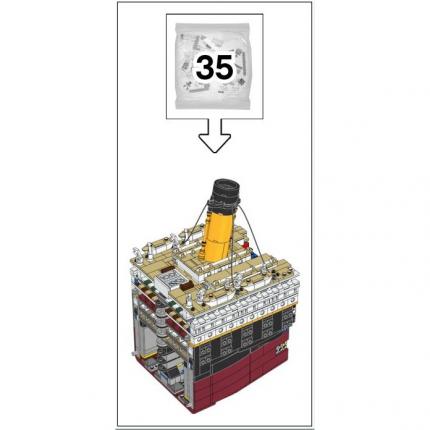 Sachet numéro 35 n°35 complet pour le set Lego Icons 10294 Le Titanic