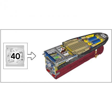 Sachet numéro 40 n°40 complet pour le set Lego Icons 10294 Le Titanic