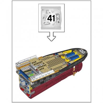 Sachet numéro 41 n°41 complet pour le set Lego Icons 10294 Le Titanic