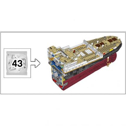 Sachet numéro 43 n°43 complet pour le set Lego Icons 10294 Le Titanic