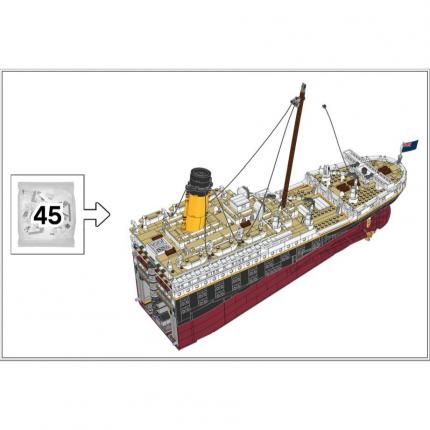 Sachet numéro 45 n°45 complet pour le set Lego Icons 10294 Le Titanic