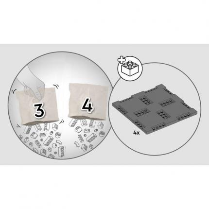 Lot sachets numéro 3 et 4 n°3 et n°4 complet pour le set Lego Icons 10307 La Tour Eiffel