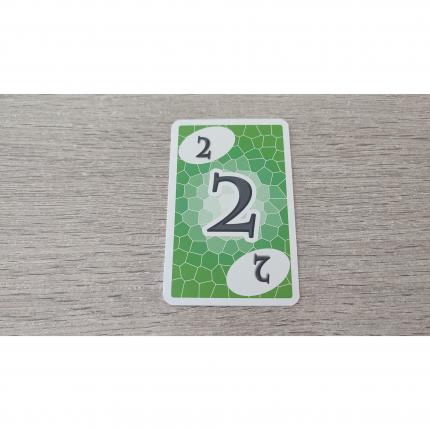 Carte numéro 2 n°2 pièce détachée Skyjo jeu de société #E15