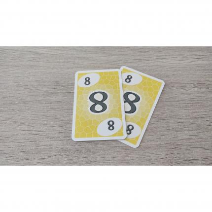 Lot x2 Carte numéro 8 n°8 pièce détachée Skyjo jeu de société #E15