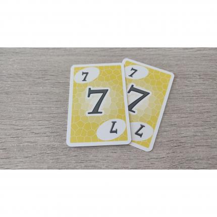 Lot x2 carte numéro 7 n°7 pièce détachée Skyjo jeu de société #E15