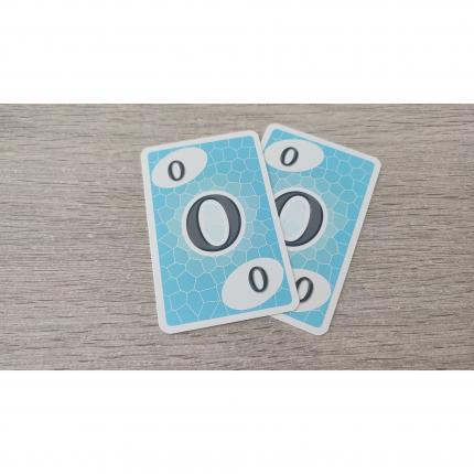 Lot x2 carte numéro 0 n°0 pièce détachée Skyjo jeu de société #E15