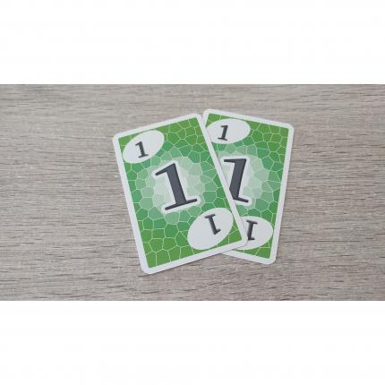 Lot x2 Carte numéro 1 n°1 pièce détachée Skyjo jeu de société #E15