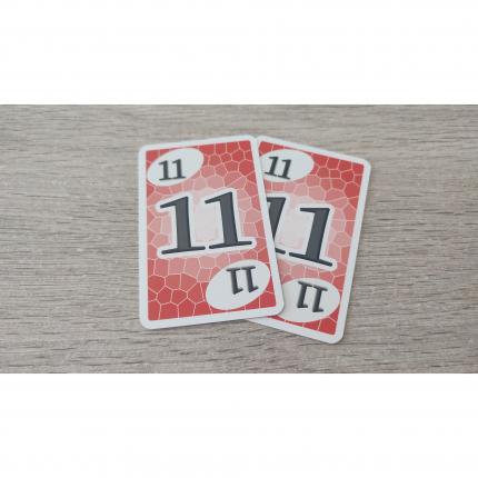 Lot x2 Carte numéro 11 n°11 pièce détachée Skyjo jeu de société #E15