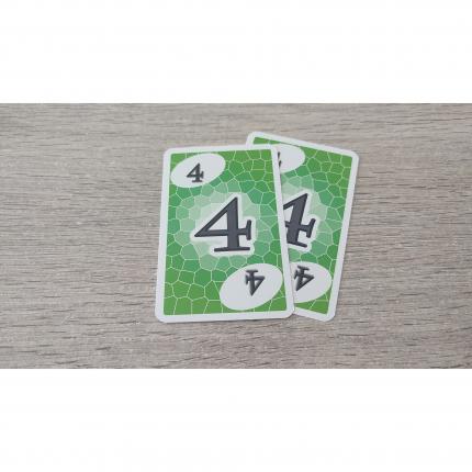 Lot x2 carte numéro 4 n°4 pièce détachée Skyjo jeu de société #E15