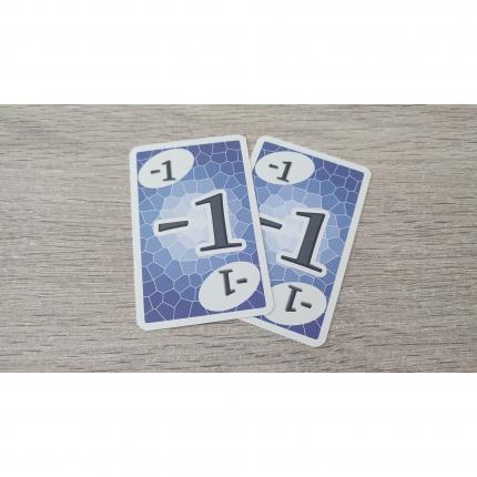 Lot x2 carte numéro -1 n°-1 pièce détachée Skyjo jeu de société #E15