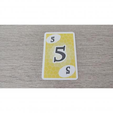 Carte numéro 5 n°5 pièce détachée Skyjo jeu de société #E15