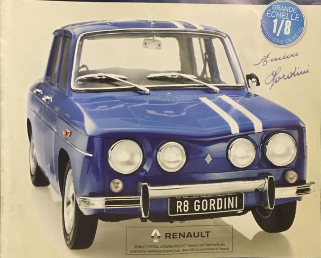 Pièce détachée LA RENAULT R8 GORDINI EAGLEMOSS 1.8EME