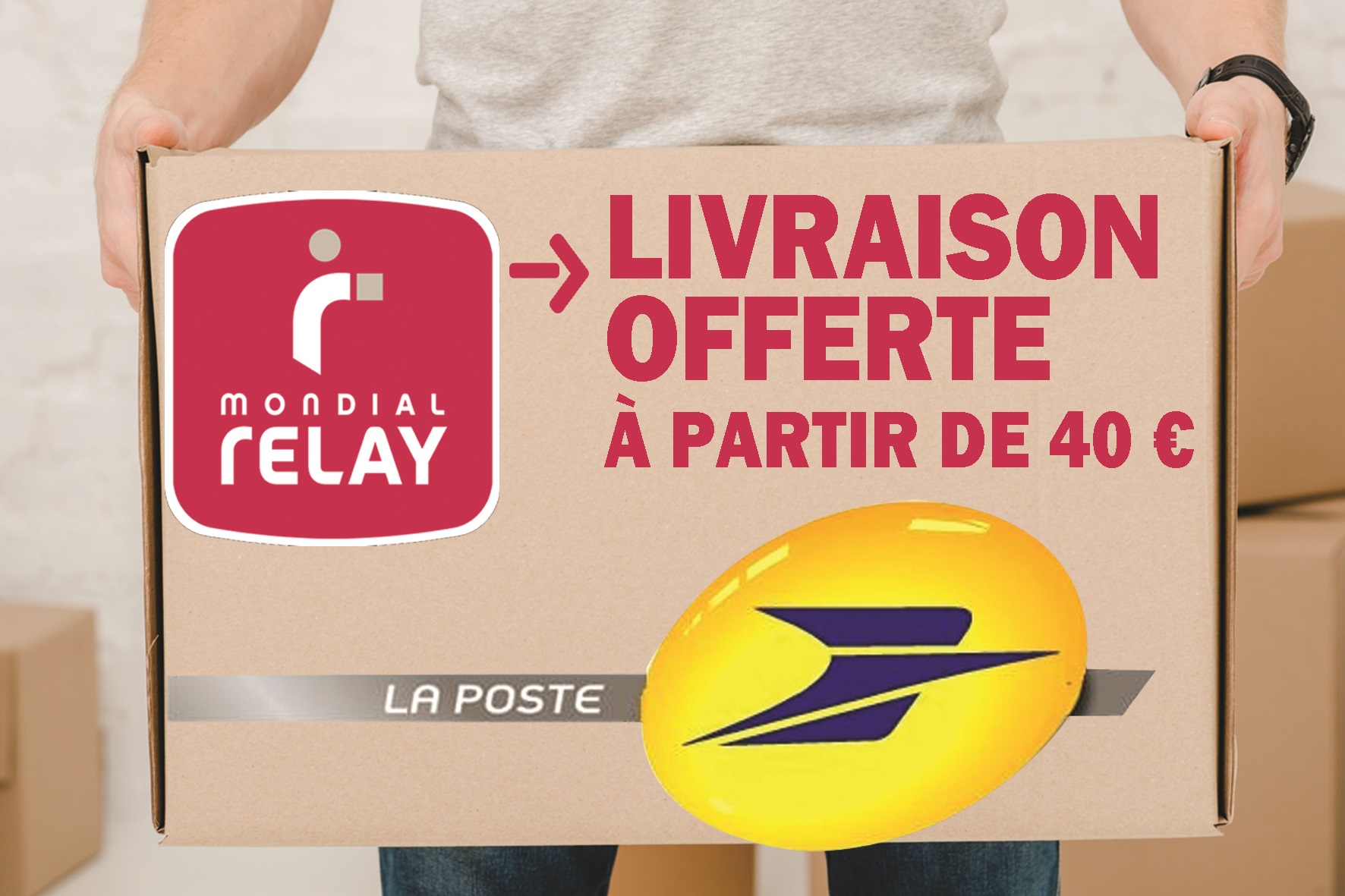 Livraison gratuite sur tout notre site internet pour un montant minimum de 40 euros de commande