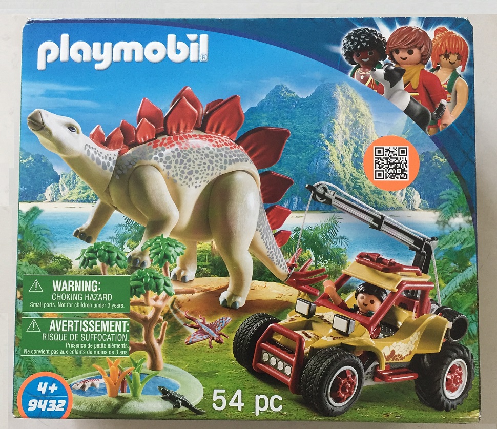 PIECE DETACHEE PLAYMOBIL 9432 VEHICULE ET STEGOSAURE