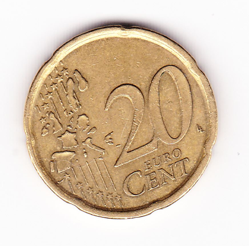 pièce de 20 cent centime d`euro