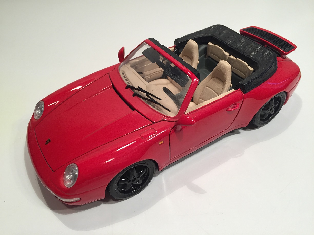 Pièce détachée miniature Porsche 911 Carrera 1993 Burago Bburago 1/18 1/18e 1/1