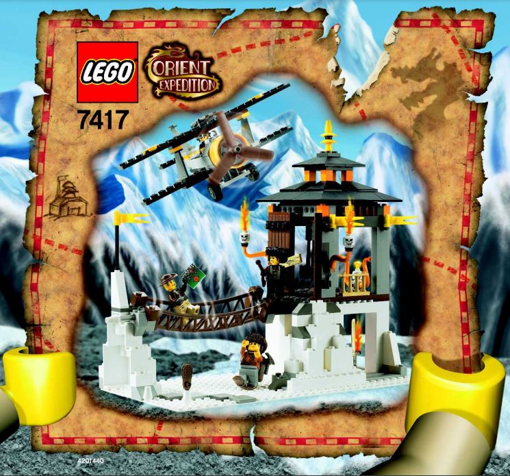 pièce détachée Lego 7417 lego adventurers temple du mont everest