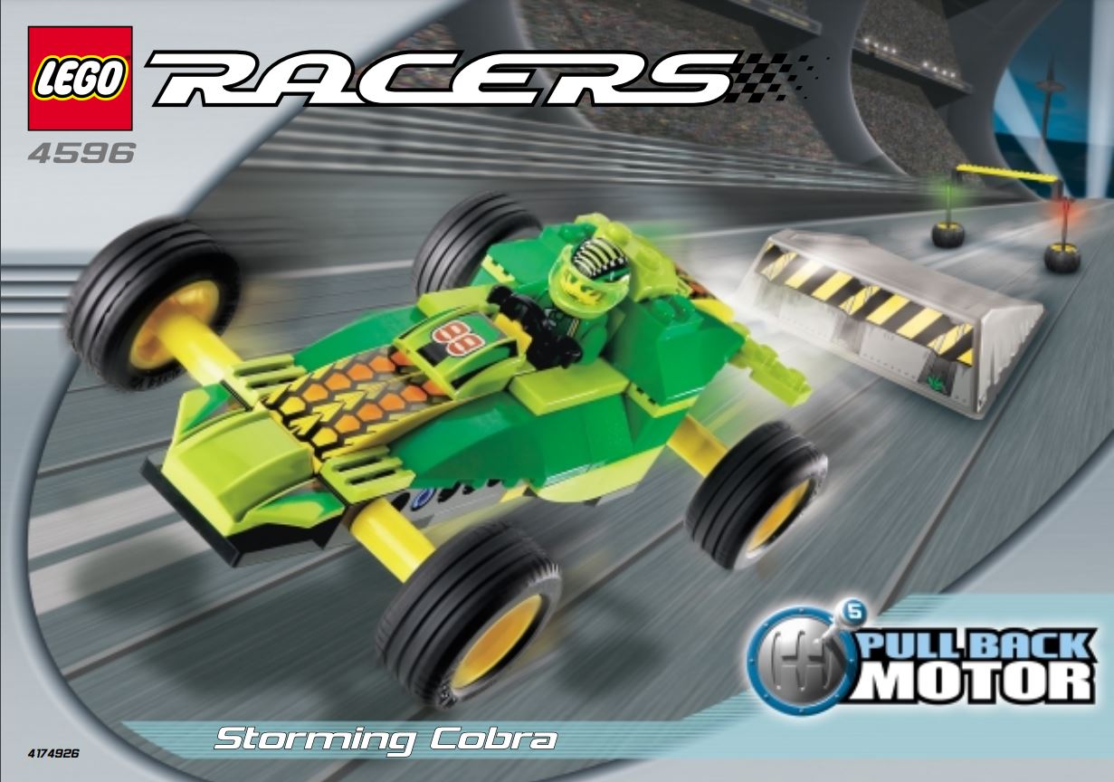 pièce détachée Lego racers set 4596 lego racers storming cobra