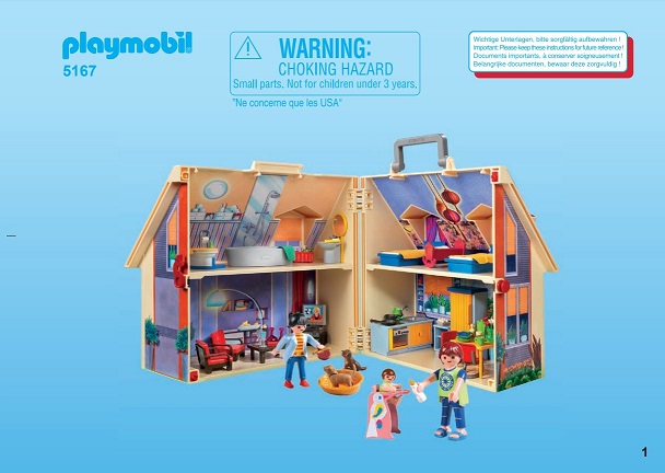 pièce détachée Playmobil 5167 Maison transportable