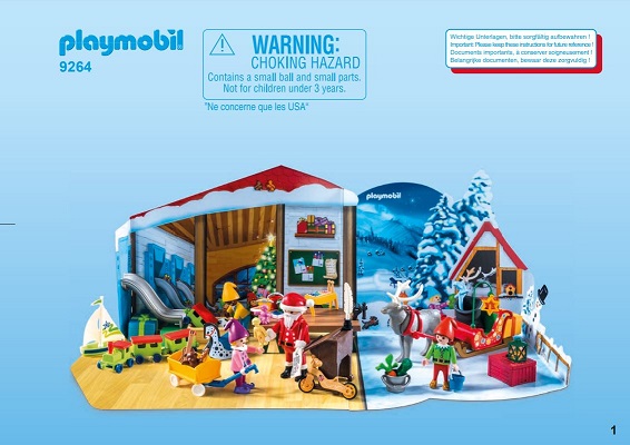 pièce détachée Playmobil 9264 Calendrier de l`avent Fabrique du père noël