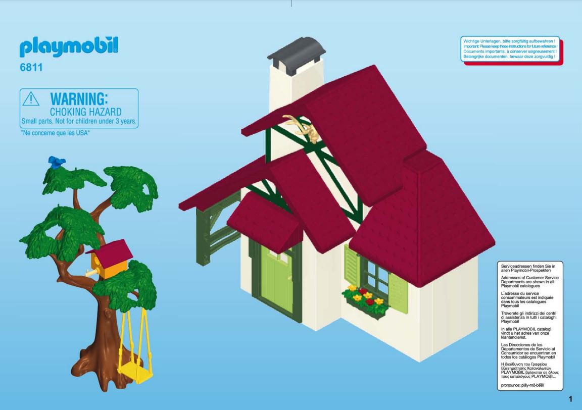 pièce détachée Set Playmobil 6811 Maison forestière