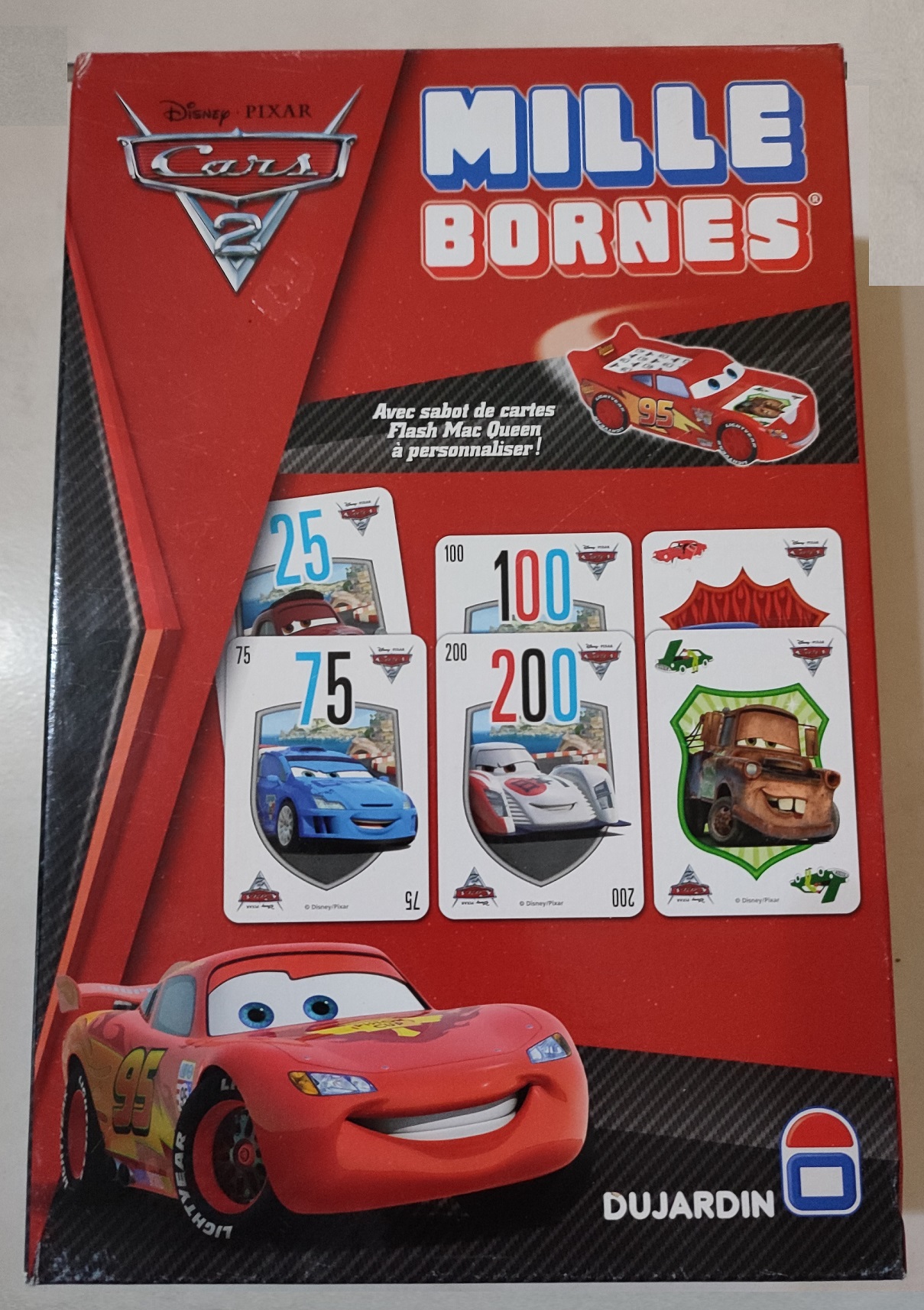 Mille 1000 bornes cars 2 Disney Pixar de la marque Dujardin