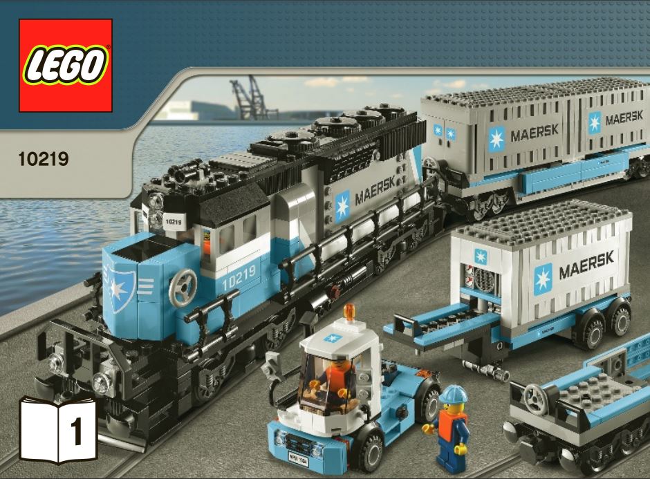 pièce détachée lego 10219 lego Creator expert Maersk train