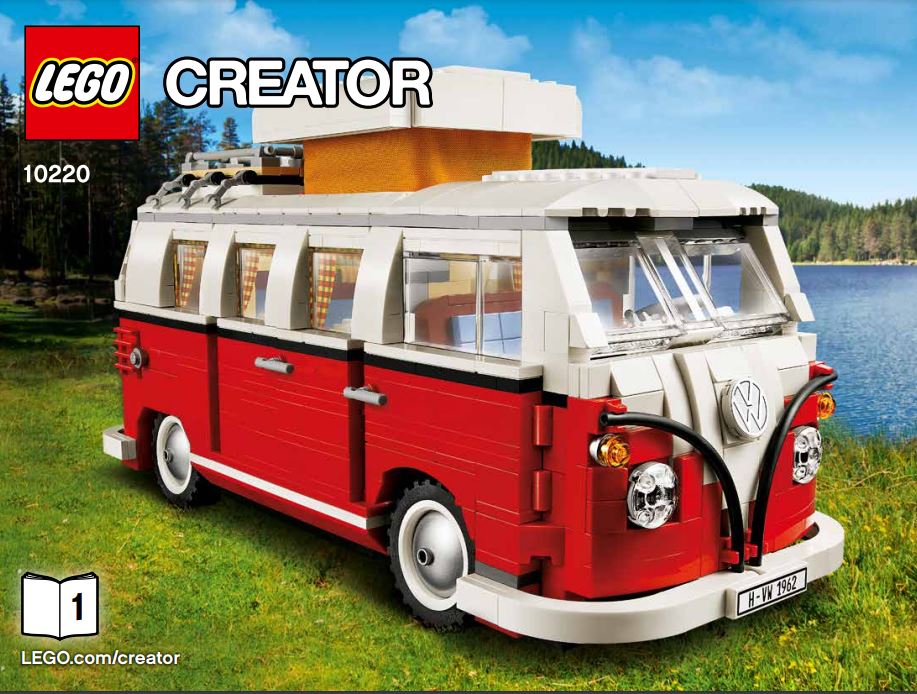 pièce détachée lego 10220 lego Creator expert le camping car Volkswagen t1