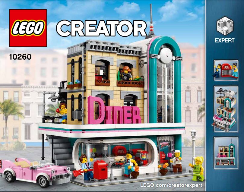 pièce détachée lego 10260 lego Creator expert un diner au centre-ville