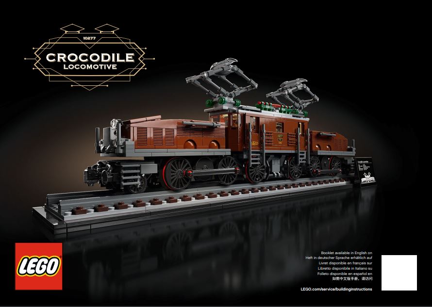 pièce détachée lego 10277 lego Creator expert locomotive crocodile