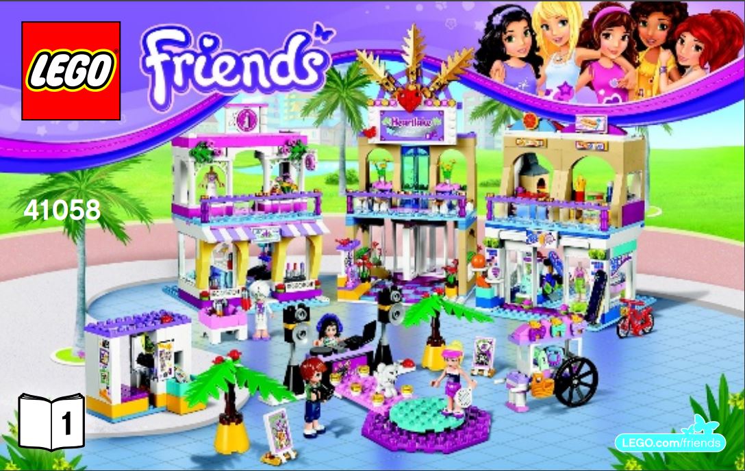 pièce détachée lego 41058 lego Friends le centre commercial d`Heartlake city