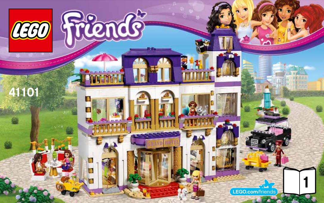 pièce détachée lego 41101 lego Friends le grand hôtel de Heartlake city