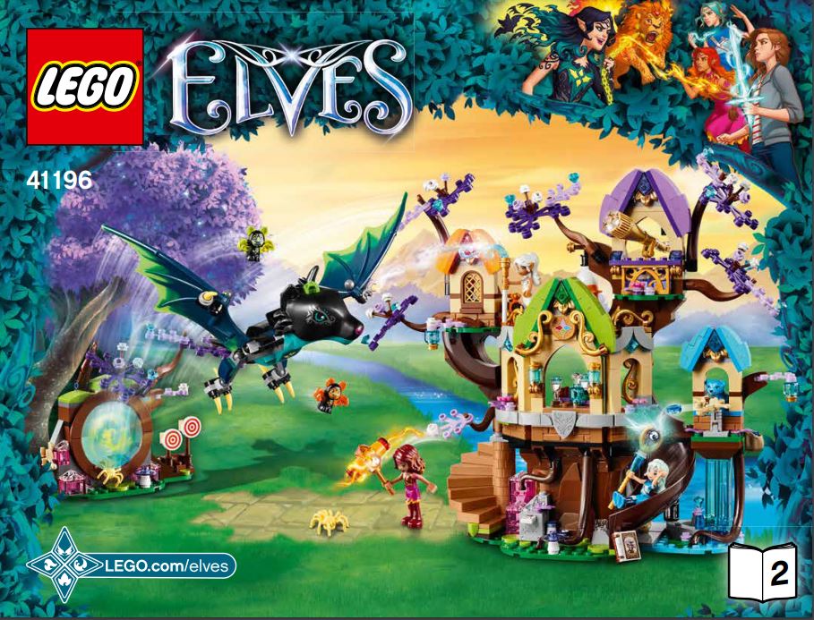 pièce détachée lego 41196 lego Elves l`attaque de chauve-souris de l`arbre Elvenstar