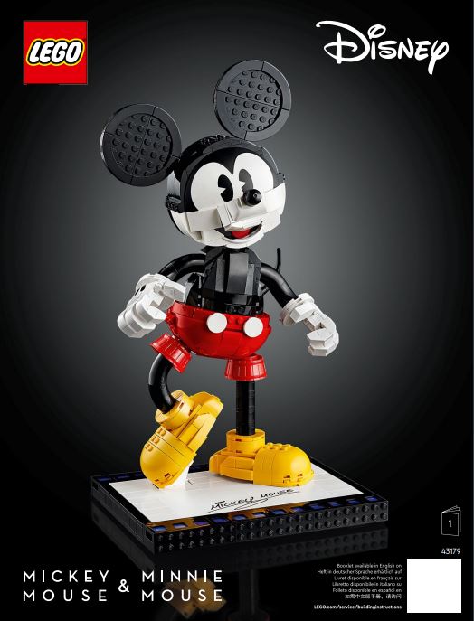 pièce détachée lego 43179 lego Disney personnages a construire Mickey Mouse et Minnie Mouse