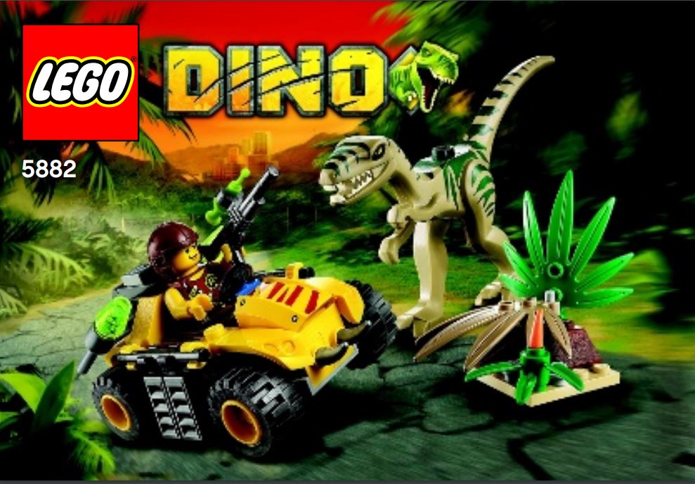 pièce détachée lego 5882 lego Dino l`embuscade du Clophysis