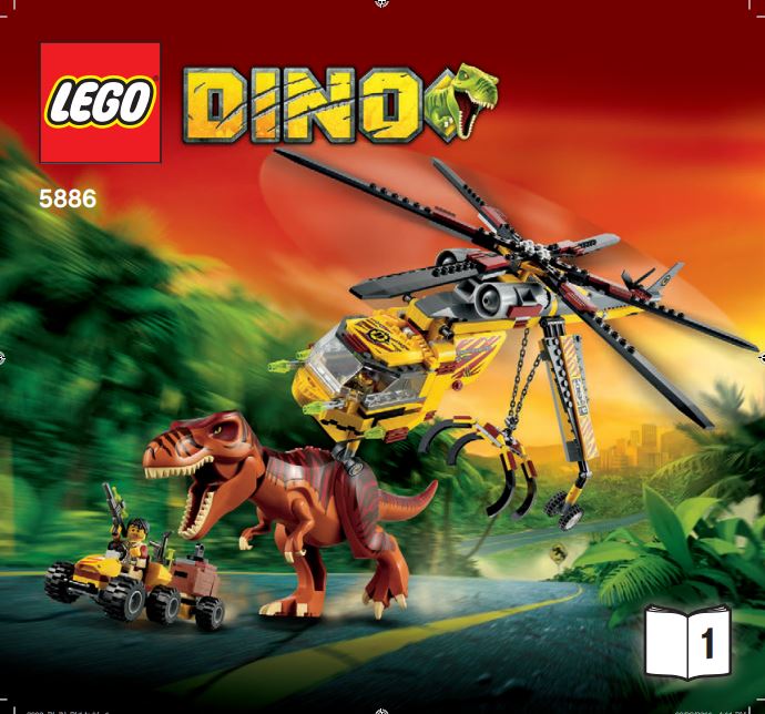 pièce détachée lego 5886 lego Dino la chasse du t-rex