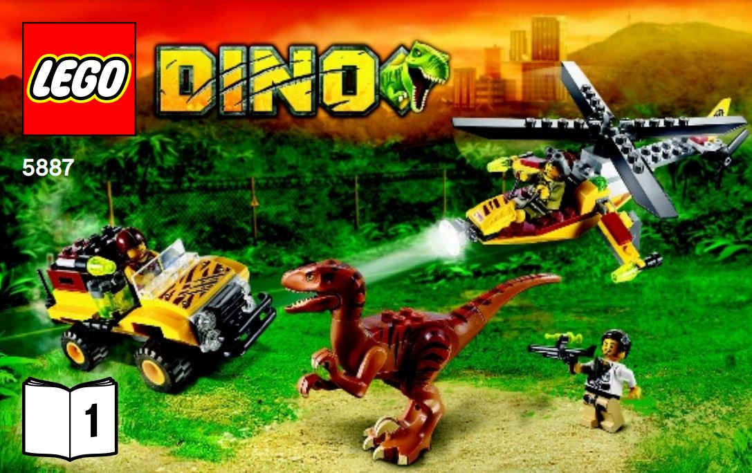 pièce détachée lego 5887 lego Dino le qg de défense contre les dinosaures
