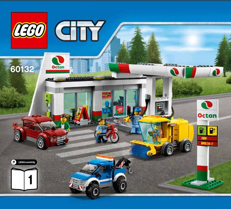 pièce détachée lego 60132 lego city la station service