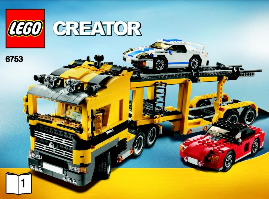 pièce détachée lego 6753 lego Creator 3 en 1 le transport de voitures