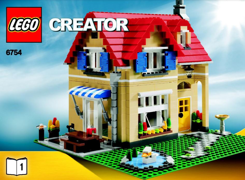 pièce détachée lego 6754 lego Creator 3 en 1 maison de famille