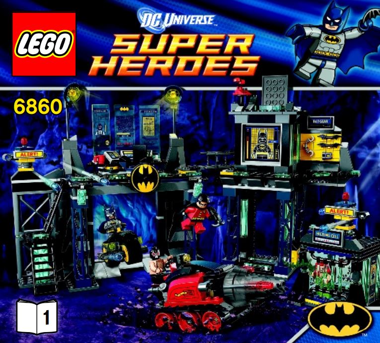 pièce détachée lego 6860 lego dc comics super Heroes la batcave