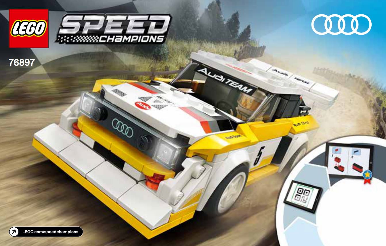 pièce détachée lego speed champions 1985 audi sport quattro s1