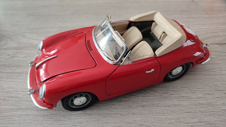 pièce détachée miniature Porsche 356 b 1961 décapotable burago 1/18