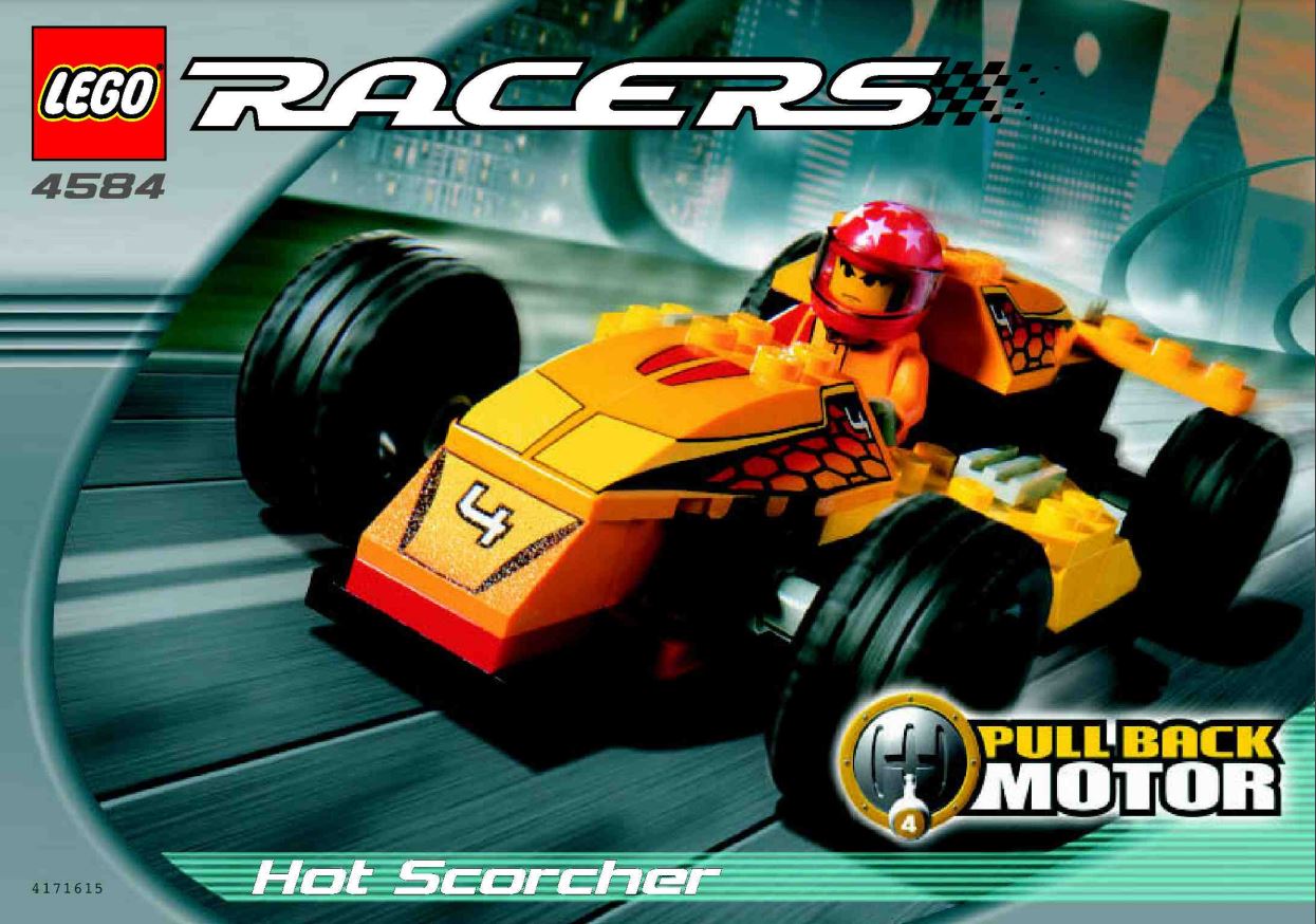 pièce détachée set Lego racers 4584 lego racers hot scorcher